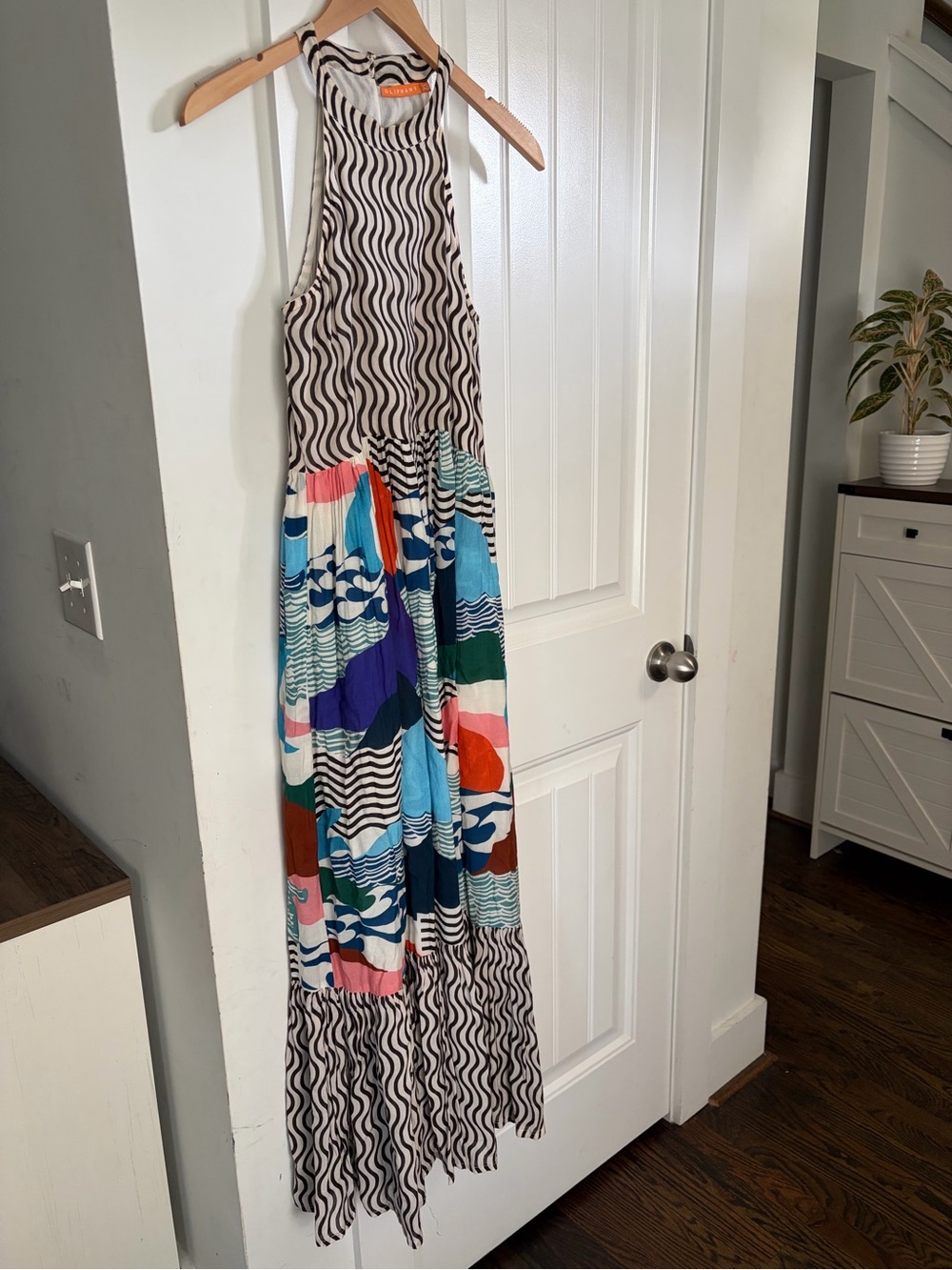 Oliphant Multi-Color Patterned Maxi Dress - XS